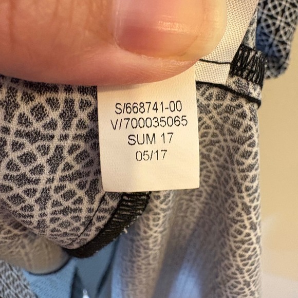 Banana Republic Black White Geometric Sleeveless Career Dress Size‎ 8 - Picture 6 of 9